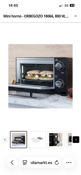 Mini horno Orbegozo