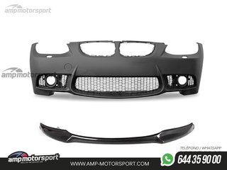 PARAGOLPES DELANTERO BMW SERIE 3 E92/93 LOOK M3 CON SRA Y SPOILER CARBONO