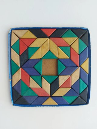 Juego antiguo madera Les Bois de Megève (1940-50)