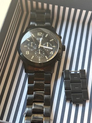 Reloj Guess Hombre Acero Negro