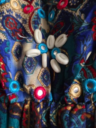 Vestito lungo fantasia floreale