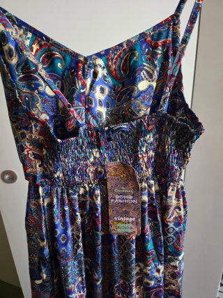 Vestito lungo fantasia floreale