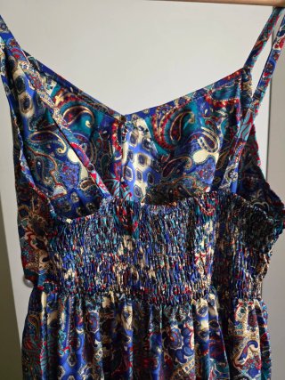Vestito lungo fantasia floreale