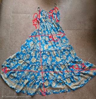 Vestito lungo fantasia floreale