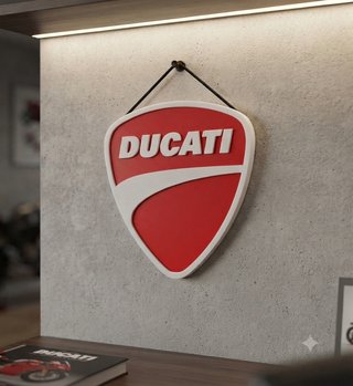 Cartel Decorativo Ducati Escudo