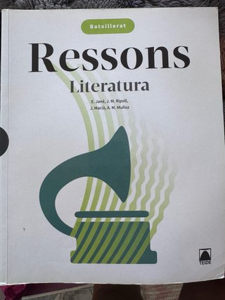 Ressons. Literatura 1 BATX