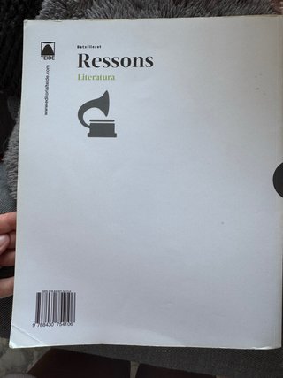 Ressons. Literatura 1 BATX