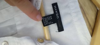 Vestido de lino blanco talla única