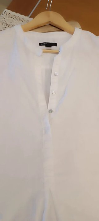 Vestido de lino blanco talla única