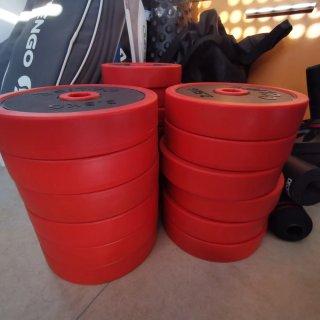 Mancuernas 20kg + Barra 2 en 1