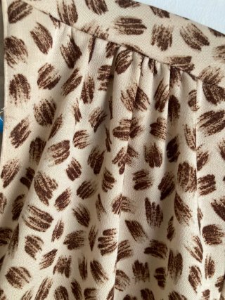 Blusa envolvente años 80 estampado