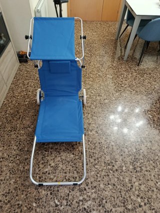 Tumbona Playa Plegable con Ruedas