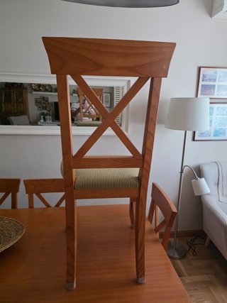 6 Sillas Comedor Madera Pino