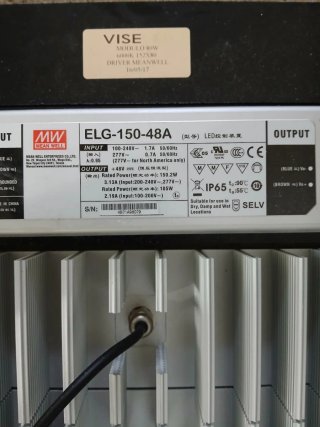 Lampara Fuente de alimentación, dos focos LED