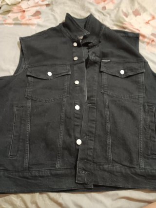 Chaleco vaquero Calvin Klein negro sin mangas