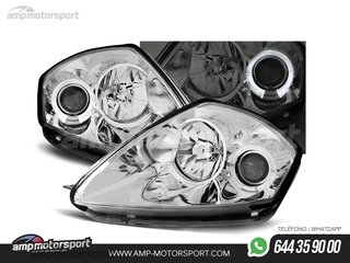 FAROS DELANTEROS OJOS DE ANGEL PARA MITSUBISHI ECLIPSE D50