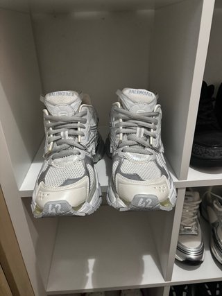 Balenciaga Runner Plata/Blanco