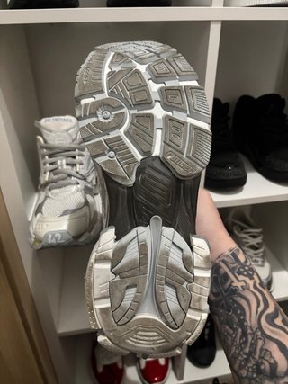 Balenciaga Runner Plata/Blanco