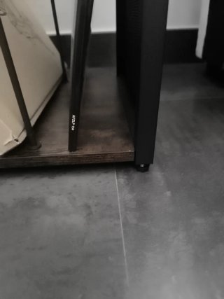 VASAGLE Mueble Tocadiscos Negro/Marrón