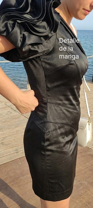 Vestido fiesta Alex & Claude negro talla L