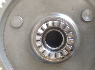 Eje y engranaje piñón Derbi Variant pedales
