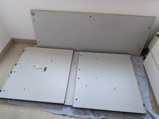 Escritorio de oficina gris