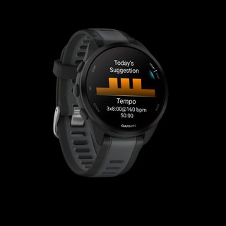 Reloj GPS GARMIN FORERUNNER 165 MUSIC - Negro y Gris Oscuro