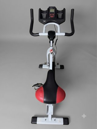 Bicicleta Estática-Elíptica de Spinning Blanca