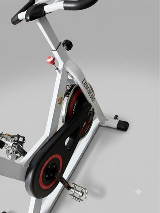 Bicicleta Estática-Elíptica de Spinning Blanca
