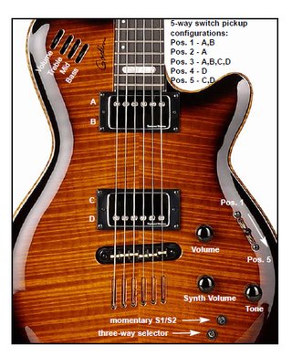 Godin LGX-SA Trans Blue 2005 Multi-Voice