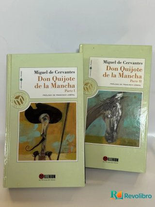 Lote Don Quijote de la Mancha 2 tomos - Miguel de Cervantes