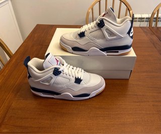 Air Jordan 4 Retro SB SP Blanco Azul navy Talla 44