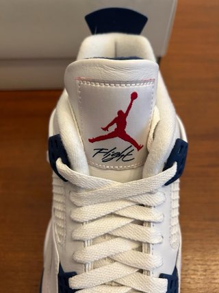 Air Jordan 4 Retro SB SP Blanco Azul navy Talla 44