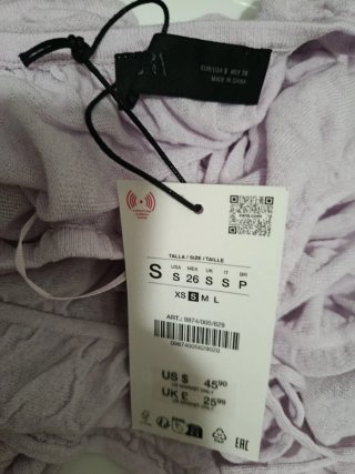 Top Zara romántico lazos S