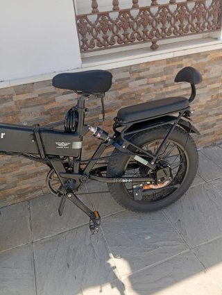 Bicicleta Eléctrica Ridstar Fat Bike Negra
