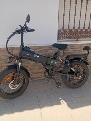 Bicicleta Eléctrica Ridstar Fat Bike Negra