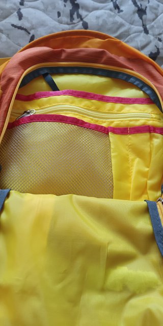 Mochila Royal Mountain Naranja y Gris 35 l