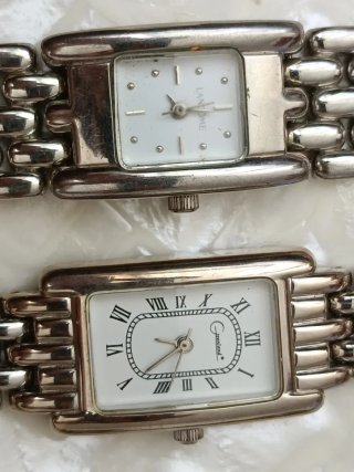 2 Relojes de Pulsera Plateados