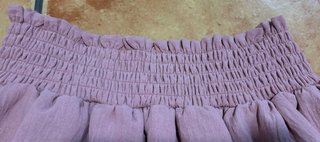 Falda rosa volantes talla única