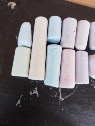 Tizas de colores para dibujar