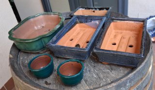 6 Macetas para bonsai de Cerámica