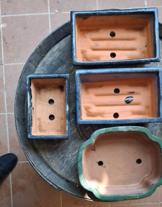 6 Macetas para bonsai de Cerámica