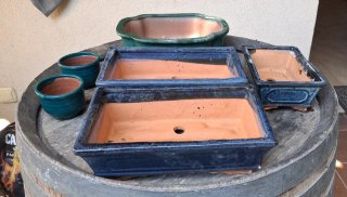 6 Macetas para bonsai de Cerámica