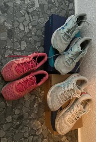 3 Pares Zapatillas Asics Talla 39/40