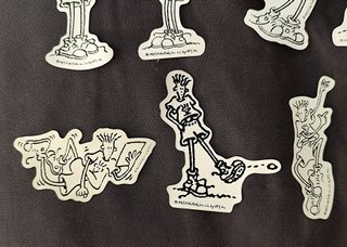 17 Pegatinas Vintage Fido Dido