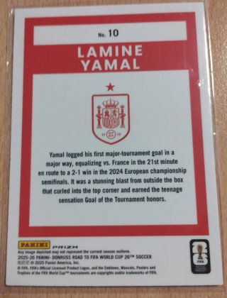 Lamine Yamal Rookie Panini Holo Mundial 2026