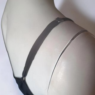 Vestido algodón negro romántico encaje talla 42