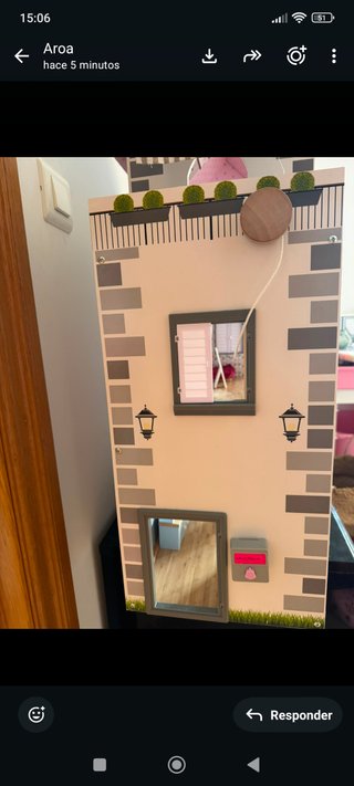 Casa de muñecas de madera 81 x60