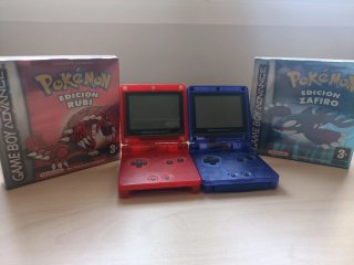 2 Game Boy Advance SP + Pokémon Rubí y Zafiro