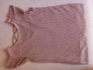 Blusa rosa dorada talla única